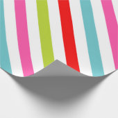 Festive Pattern – Retro Holiday Stripes Cadeaupapier (Hoek)