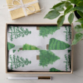 Festive Peace on Earth Kerstbomen Patter Tissuepapier (Geschenk)