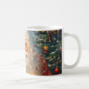 Festive Père Noël Mug avec sapin de Noël