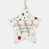 Festive Personlized Monogram Ornament (Rechts)