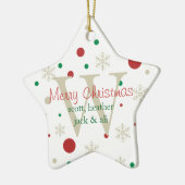 Festive Personlized Monogram Ornament (Links)