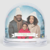 Festive personnalisée Full 2 Photos de famille (Arrière)