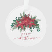 Festive Poinsettia Photo Noël (devant)