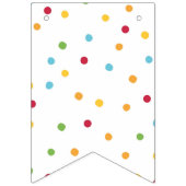 Festive Polka Dot Birthday Party Vlaggetjes (Tweede vlag)