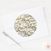 Festive Popcorn Decor Photography Ronde Sticker (Envelop)
