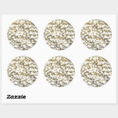 Festive Popcorn Decor Photography Ronde Sticker (Vel)