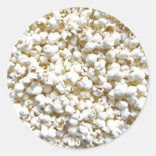 Festive Popcorn Decor Photography Ronde Sticker