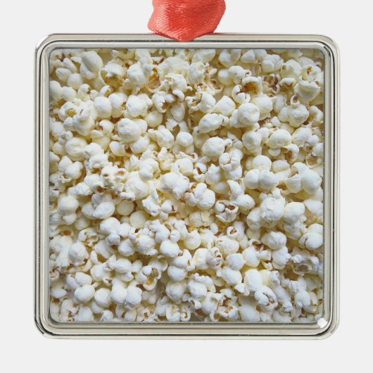 Festive Popcorn texture Photography Decor Metalen Ornament (Voorkant)