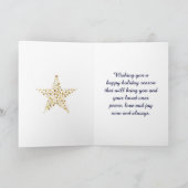 Festive PRETTIGE FEESTDAGEN Abstracte Kerstmis Kaart (Binnen)