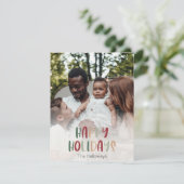 Festive Prettige feestdagen volledige verticale fo Feestdagenkaart (Staand voorkant)