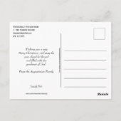 Festive Pudding BRITISH UNION JACK Kerstmis Briefkaart (Achterkant)