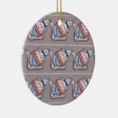 Festive pudding keramisch ornament (Rechts)