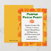 Festive Pumpkin Kaart Sjabloon (Voorkant / Achterkant)