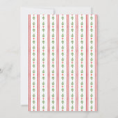 Festive Red and Green Watercolor Christmas Party Kaart (Achterkant)