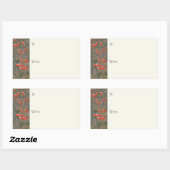 Festive Red Berries Noël Cadeaux Étiquettes (Feuille)