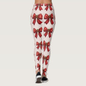 Festive Red Bow Leggings (Dos)