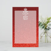 Festive Red Calm for Jouw tekst Briefpapier (Staand voorkant)
