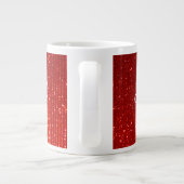 Festive Red Calm for Jouw tekst Extra Grote Mok (Achterkant)
