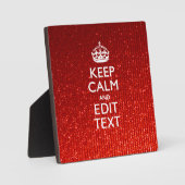 Festive Red Calm for Jouw tekst Fotoplaat (Voorkant)