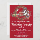 Festive Red Green Company Kerstfeestdag Kaart (Voorkant)