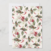 Festive Red Green Gold Christmas Party Invitation (Dos)