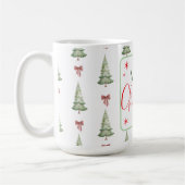 Festive Red Green Merry Christmas Mug (Gauche)