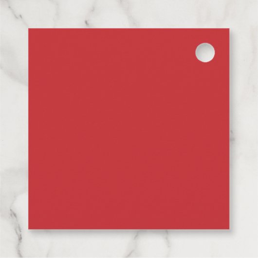 Festive Red "Happy Holidays" Bedankjes Labels (Achterkant)