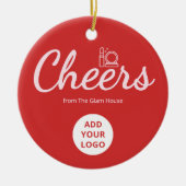  Festive Red Logo Ornament for Beauty Brands (Voorkant)