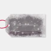 Festive Red Merry Christmas 2026 New Year Cadeaulabel (Achterkant Horizontaal)