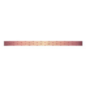 Festive Red Metallic Snowflake Patroon Kerstmis Lint (Voorkant)