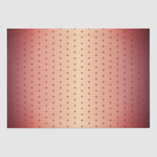 Festive Red Metallic Snowflake Patroon Kerstmis Tissuepapier (Voorkant)