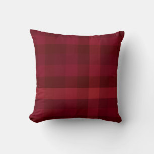 Festive Red Pset Check Pattern Rustige Farmhouse Kussen