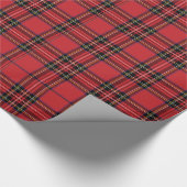 Festive Red Pset Holiday Wrapping Paper Cadeaupapier (Hoek)