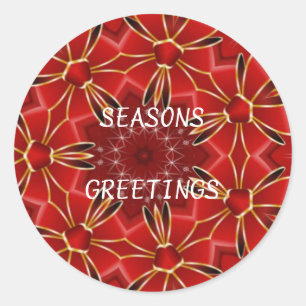 Festive Red Ronde Sticker