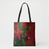 Festive Red Star Christmas Bag Draagtas (Voorkant)