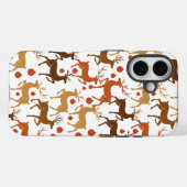 Festive Reindeer Christmas iPhone Case (Achterkant (horizontaal))