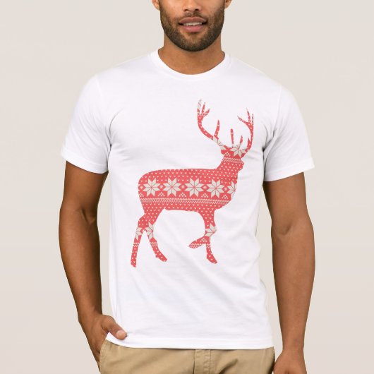Festive Reindeer T-shirt (Voorkant)
