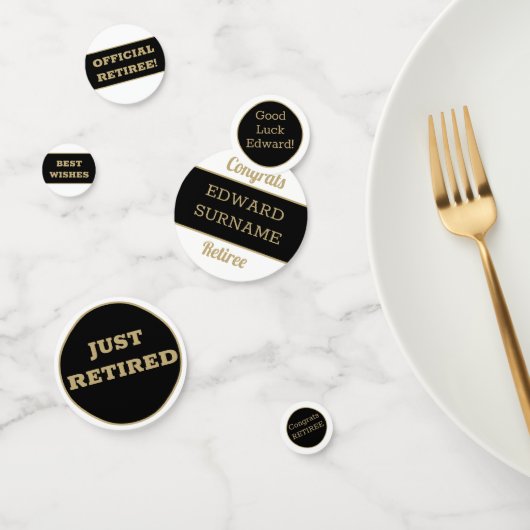 Festive Retirement Party table Confetti (Groep)