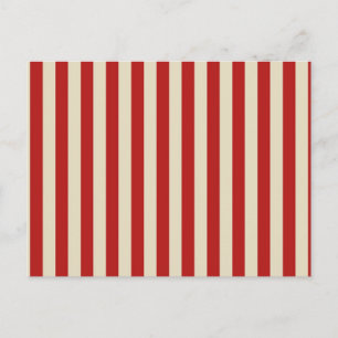 Festive Retro  Vertical PopCorn Stripes Briefkaart