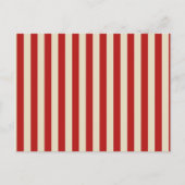 Festive Retro  Vertical PopCorn Stripes Briefkaart (Voorkant)