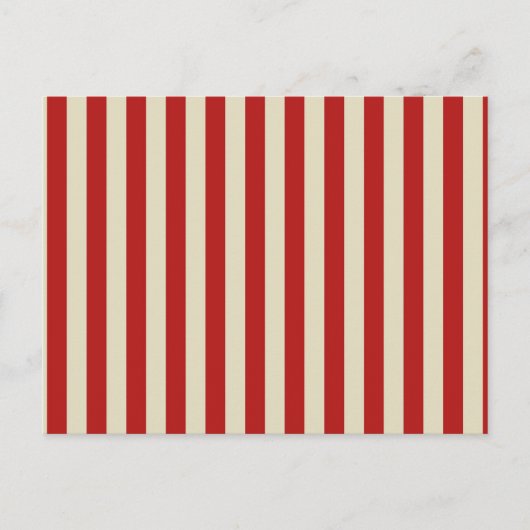 Festive Retro  Vertical PopCorn Stripes Briefkaart (Voorkant)