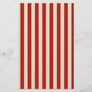 Festive Retro  Vertical PopCorn Stripes Briefpapier