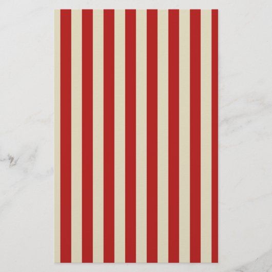 Festive Retro  Vertical PopCorn Stripes Briefpapier (Voorkant)