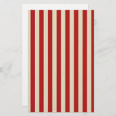 Festive Retro  Vertical PopCorn Stripes Briefpapier (Voorkant / Achterkant)