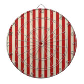 Festive Retro  Vertical PopCorn Stripes Dartbord (Voorkant)