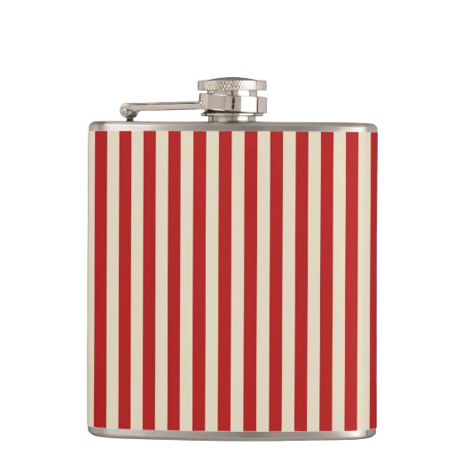 Festive Retro  Vertical PopCorn Stripes Heupfles (Voorkant)