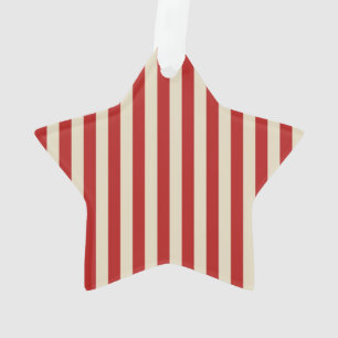 Festive Retro  Vertical PopCorn Stripes Ornament