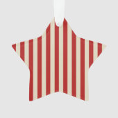 Festive Retro Vertical PopCorn Stripes Ornament (voorkant)