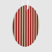 Festive Retro  Vertical PopCorn Stripes Ornament (voorkant)