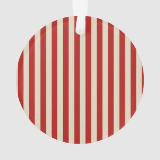 Festive Retro  Vertical PopCorn Stripes Ornament